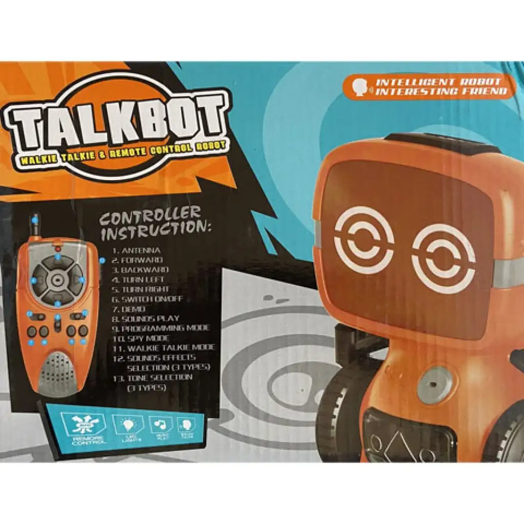 RC интерактивен TalkBot робот с walkie-talkie режим в оранжев цвят 2,4GHz изображение 7