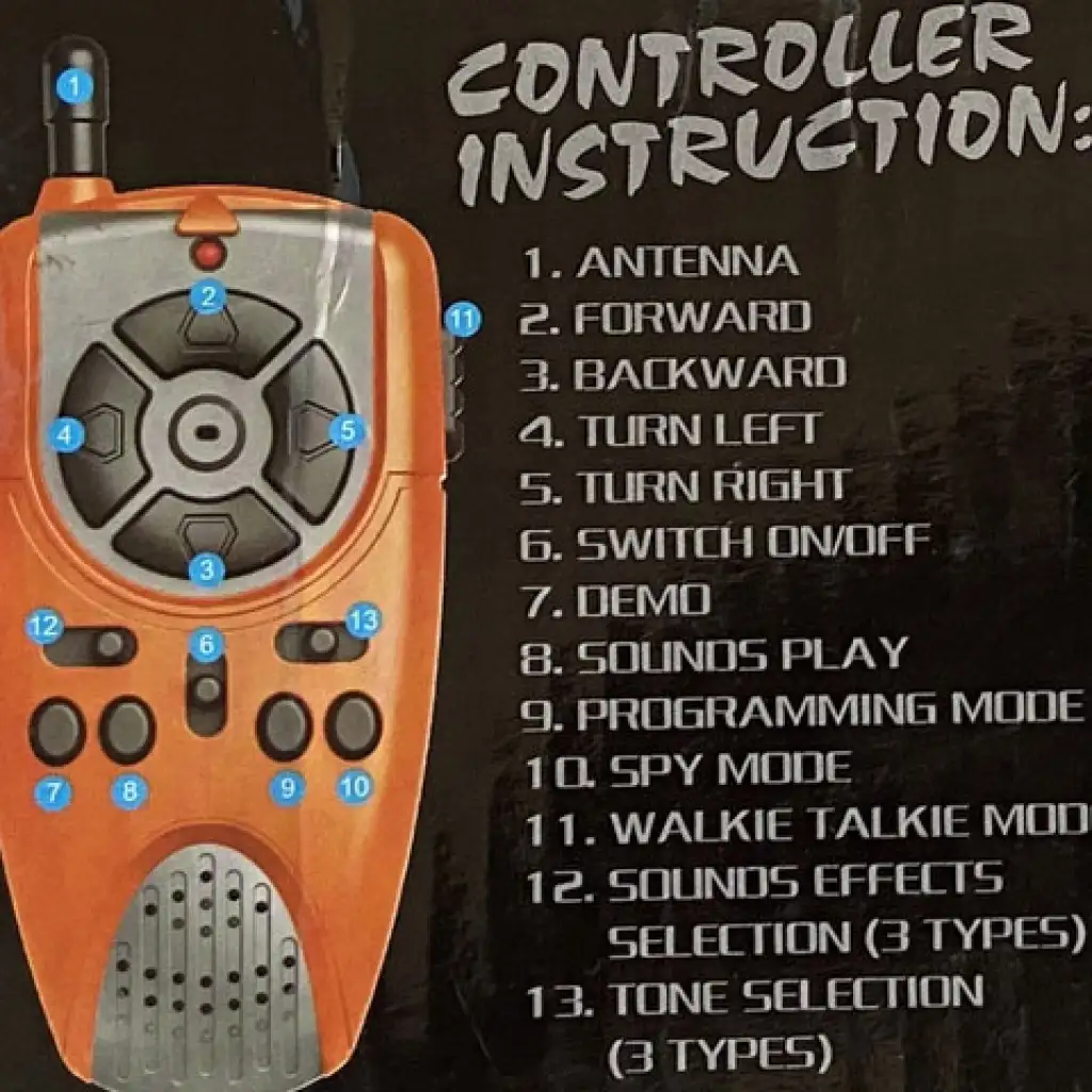 RC интерактивен TalkBot робот с walkie-talkie режим в оранжев цвят 2,4GHz изображение 8