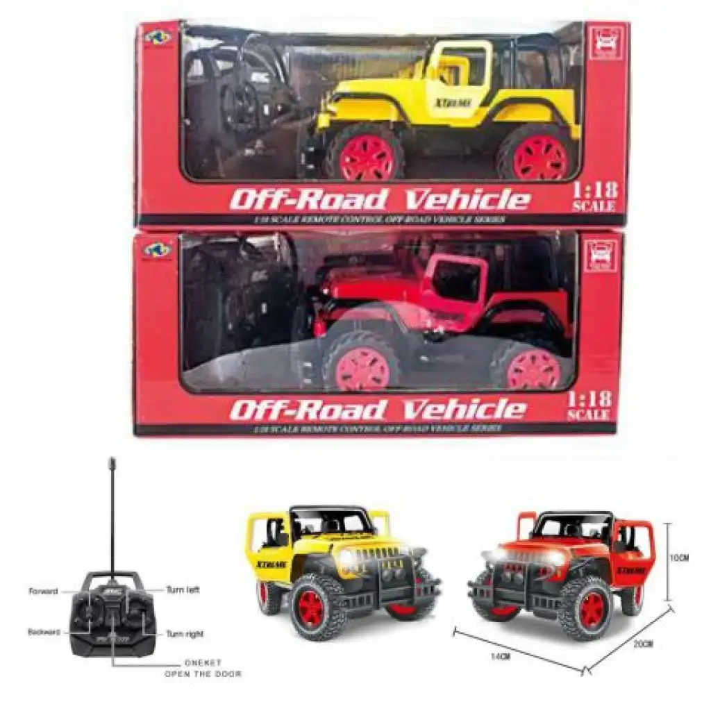 RC Jeep Wrangler дистанционно управление всъдеход в две цветови вариации 1/18 изображение 1