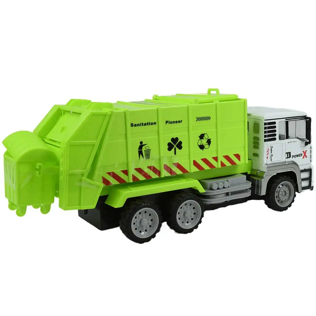 RC Радиоуправляем камион за контейнери с метален корпус и светлинни ефекти 27MHz в мащаб 1/12 36см изображение 2