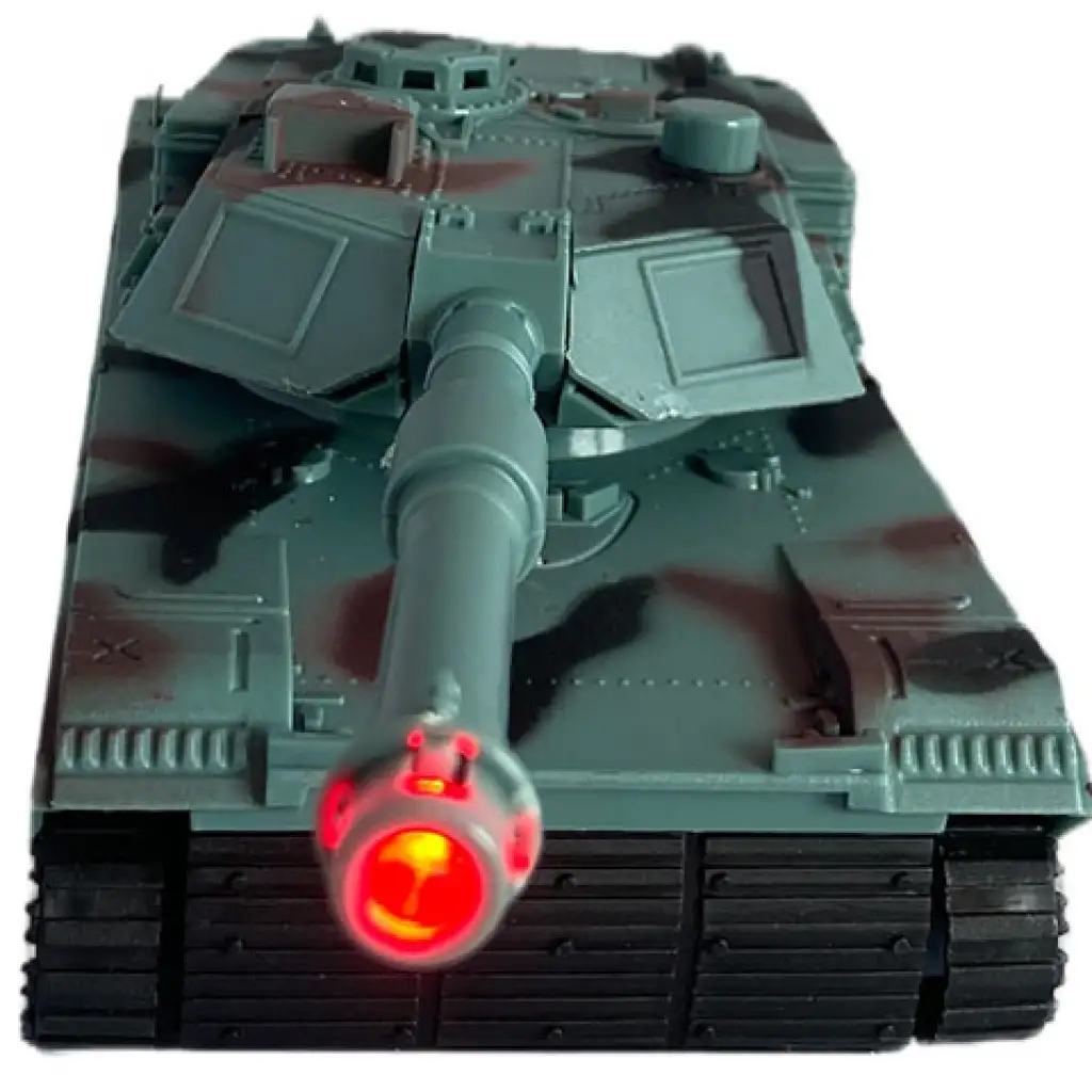 RC Радиоуправляем танк M1 Abrams с камуфляжным рисунком и звуком 1/32 мащаб 23см изображение 3