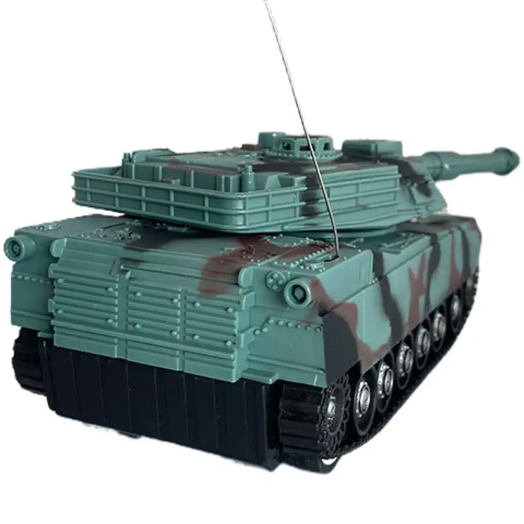 RC Радиоуправляем танк M1 Abrams с камуфляжным рисунком и звуком 1/32 мащаб 23см изображение 4