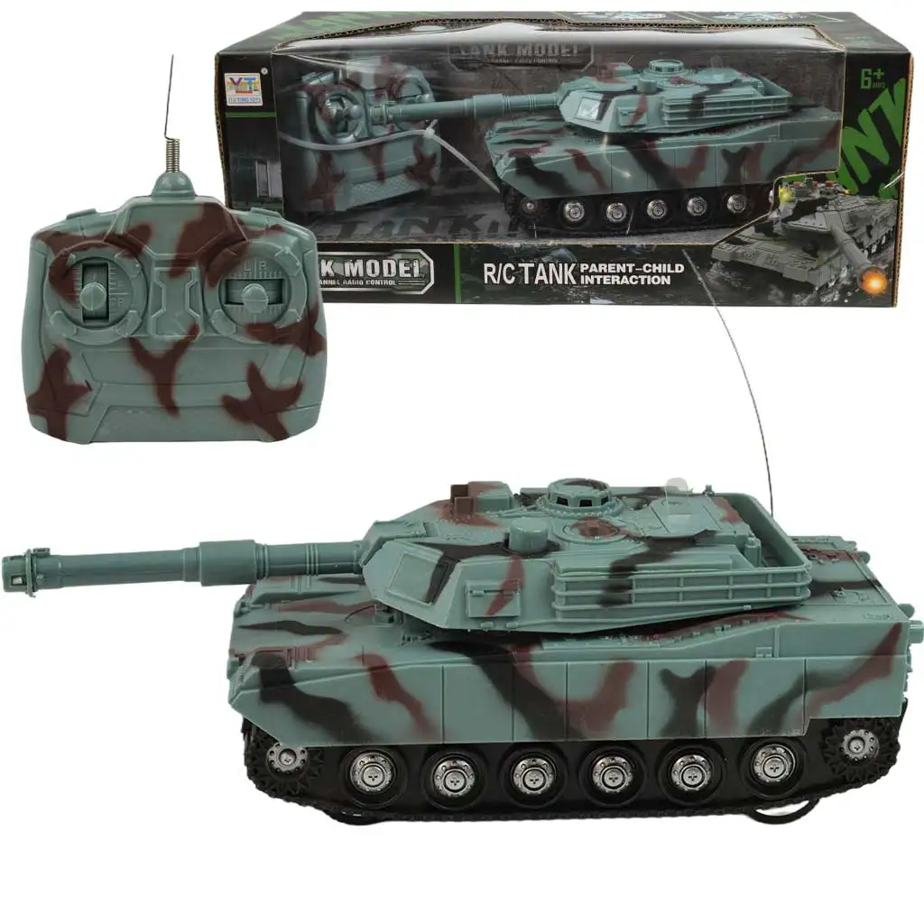 RC Радиоуправляем танк M1 Abrams с светом и звуком в масштабе 1/32 22 см изображение 1