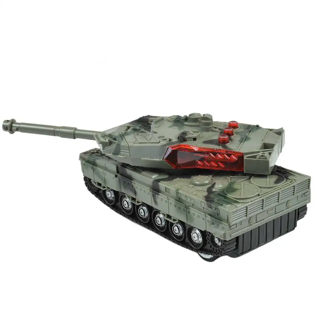RC Радиоуправляем танк M1 Abrams с светом и звуковыми эффектами 1/32 мащаб 22см изображение 2