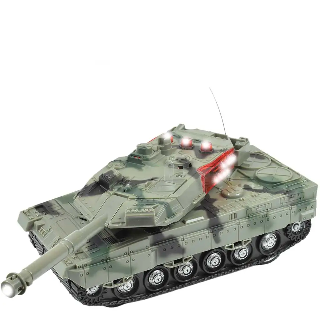 RC Радиоуправляем танк M1 Abrams с светом и звуковыми эффектами 1/32 мащаб 22см изображение 4