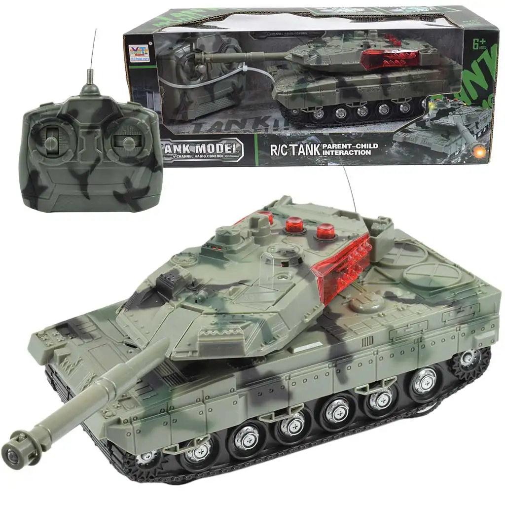 RC Радиоуправляем танк M1 Abrams с светом и звуковыми эффектами 1/32 мащаб 22см изображение 1