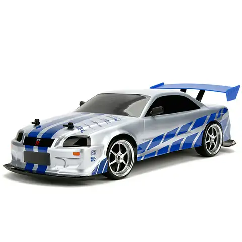 RC Смъртоносен мач Nissan Skyline GT-R дрифт дистанционно управляван автомобил 1/10 - Simba Toys изображение 2