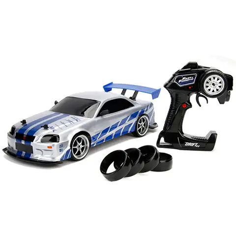 RC Смъртоносен мач Nissan Skyline GT-R дрифт дистанционно управляван автомобил 1/10 - Simba Toys изображение 1