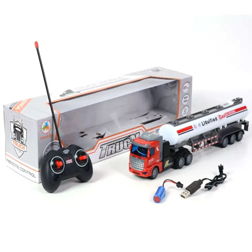 RC Транспорт на гориво с дистанционно управление камион с светлина 1/48 изображение 1