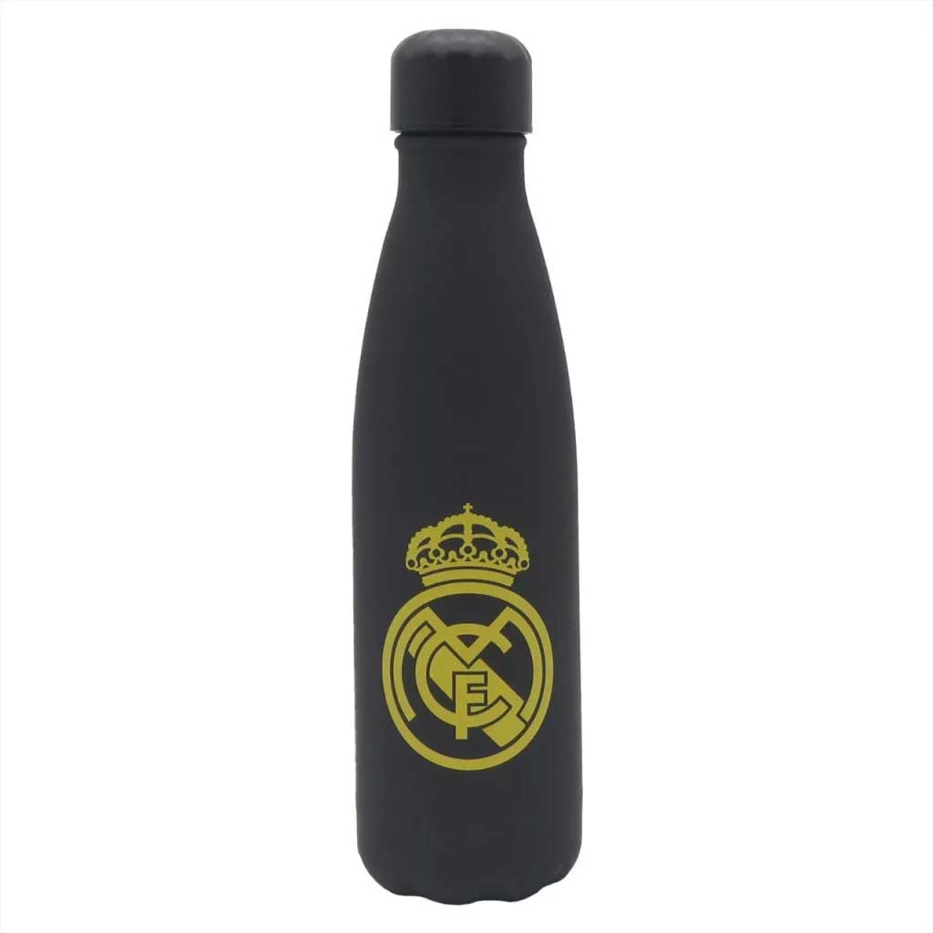 Real Madrid Неръждаема двустенна черно-златна стоманена бутилка 500ml изображение 1