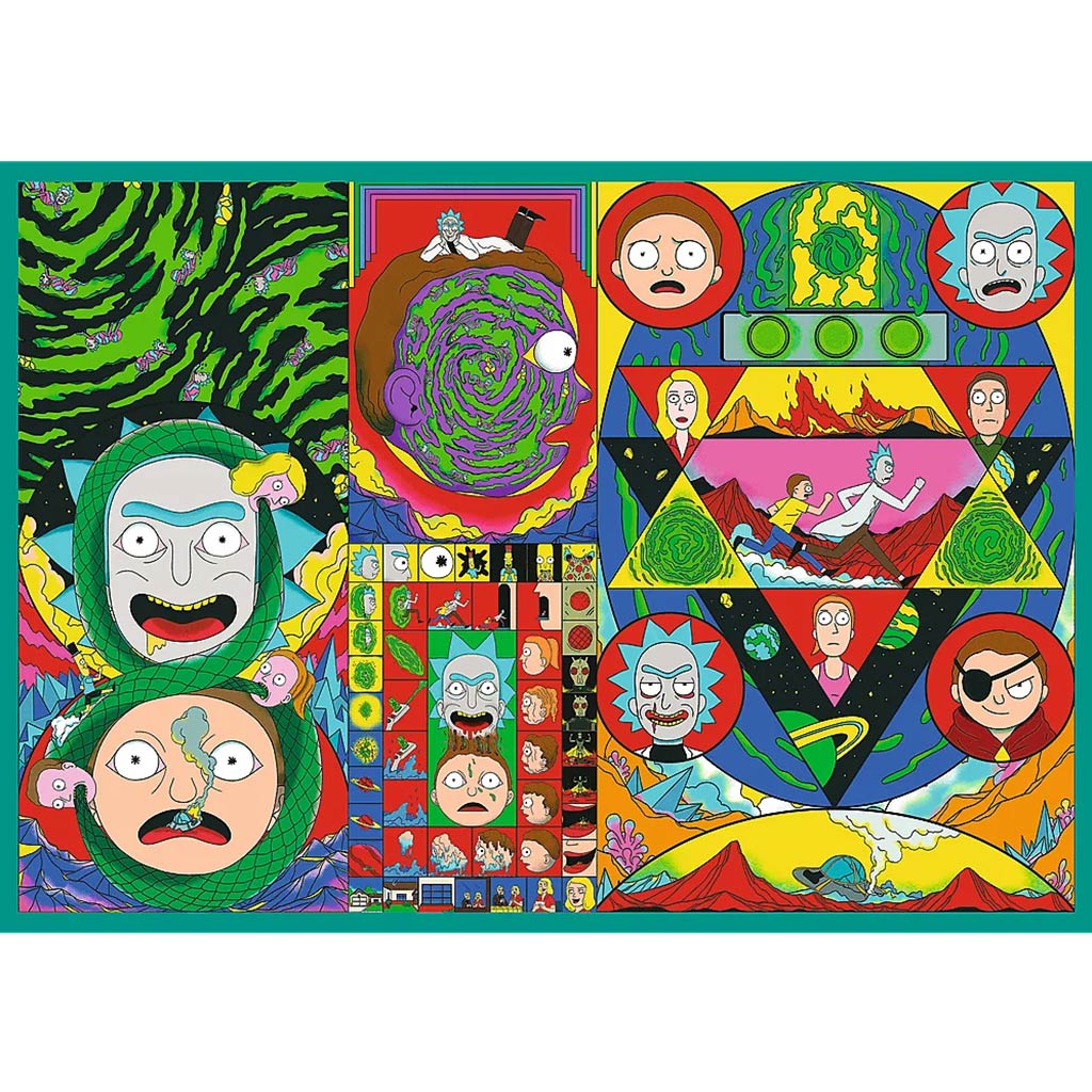 Rick и Morty Луди приключения 4x250бр. пъзел - Trefl изображение 5