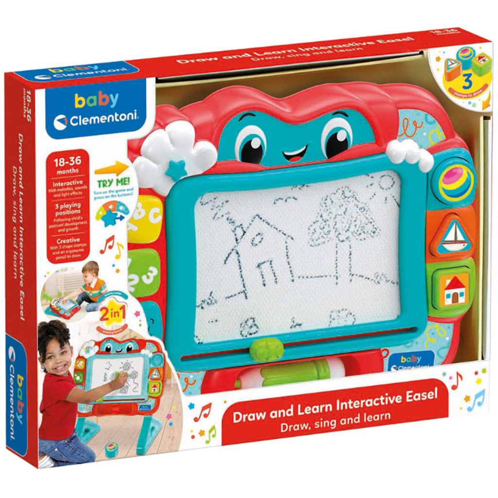 Рисувай и учи интерактивна изтриваема дъска с звук - Clementoni baby изображение 1