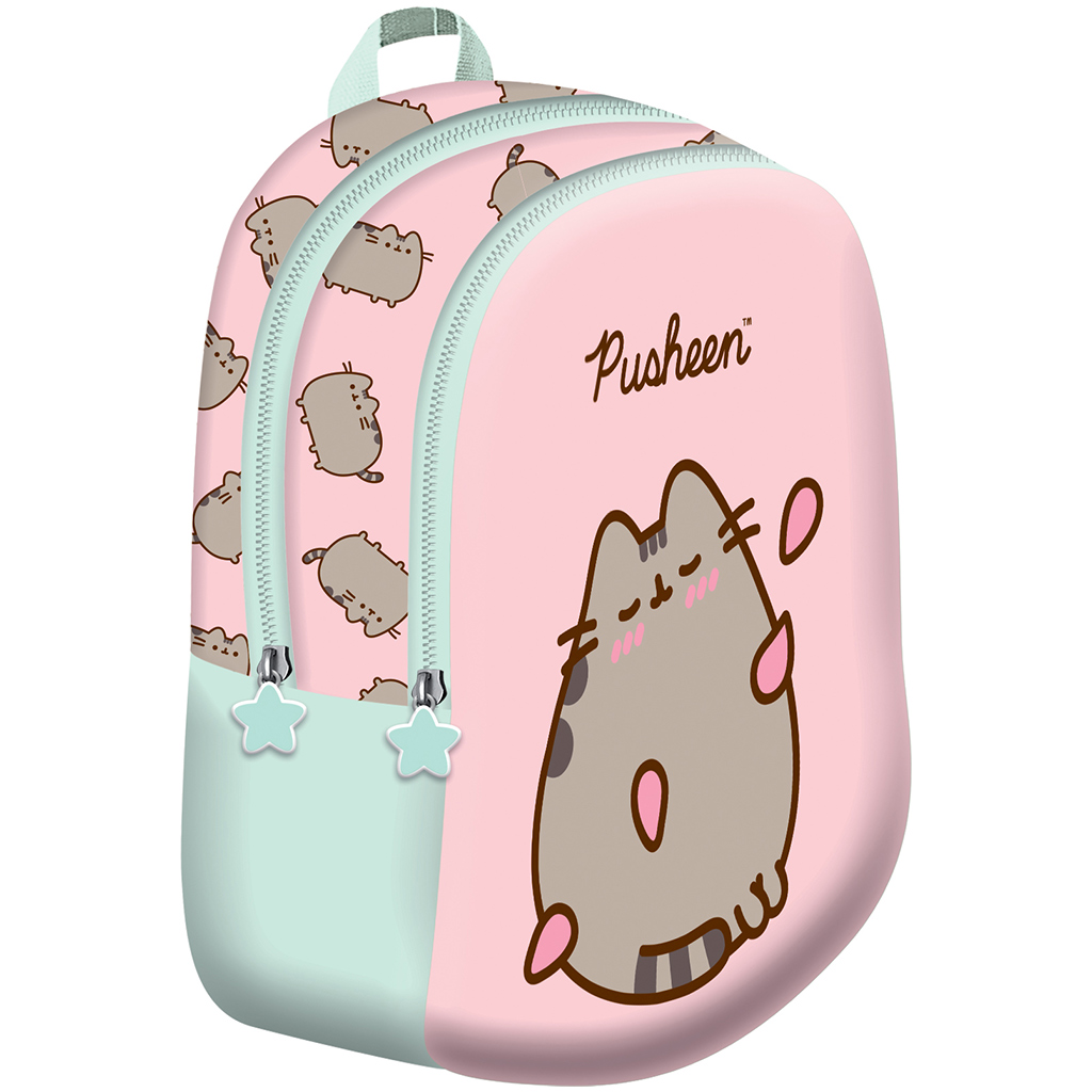 Розова раница за детска градина Pusheen 28x23x13cm изображение 1
