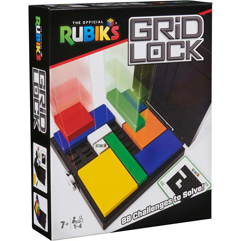 Rubik Grid Lock логическа игра с 88 задачи - Spin Master изображение 1