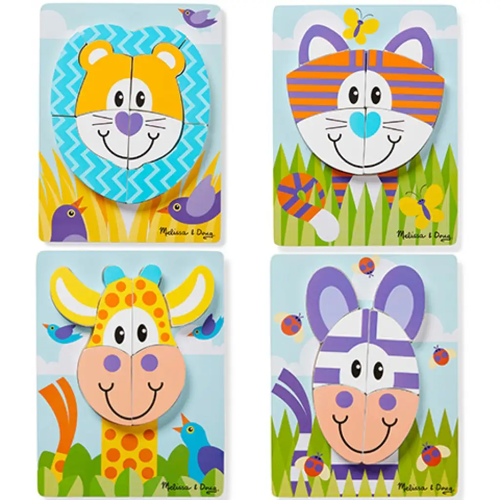 Сафари дървен гигантски пъзел - Melissa & Doug изображение 2