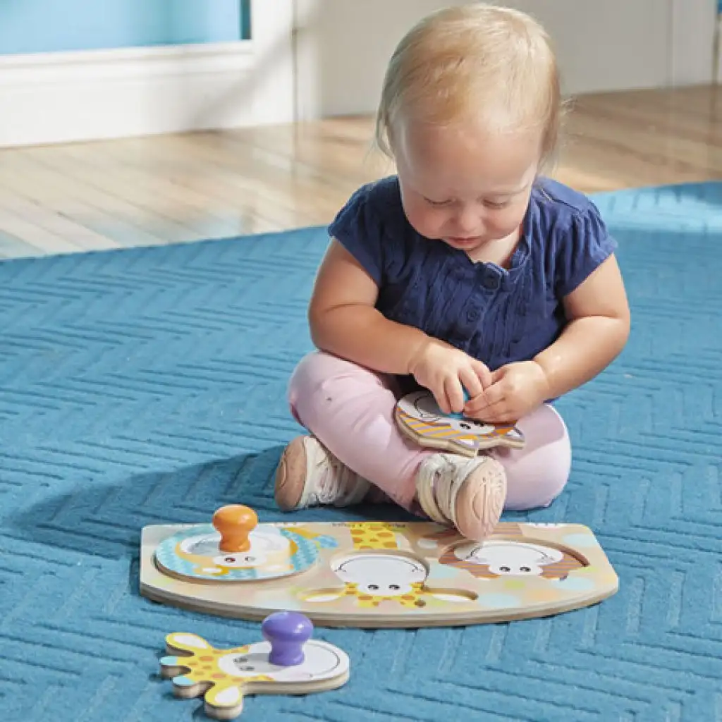 Сафари дървена пъзел с дръжка - Melissa & Doug изображение 3