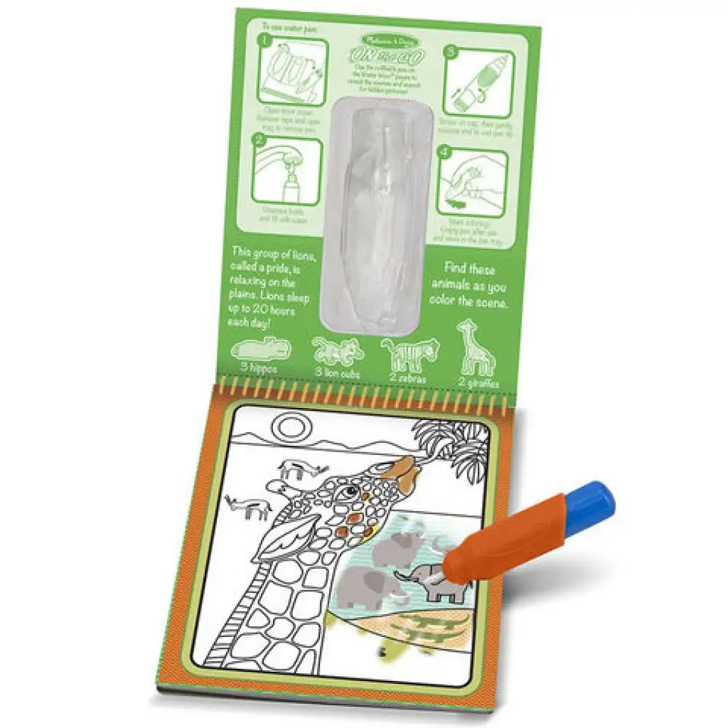 Сафари рисуване с вода креативна игра - Melissa & Doug изображение 2