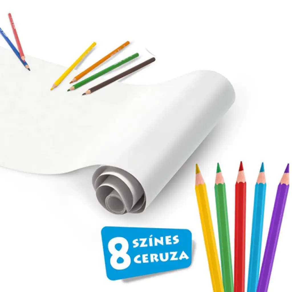 Самозалепваща се цветна ролка 8бр цветни моливи - Carioca изображение 2