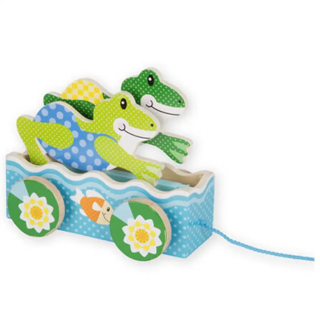 Състезание с жаби дървена играчка - Melissa & Doug изображение 2