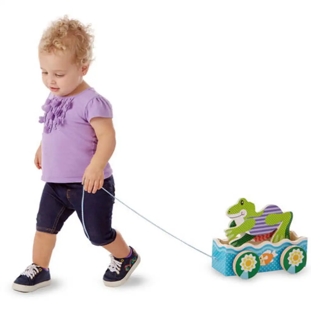 Състезание с жаби дървена играчка - Melissa & Doug изображение 3