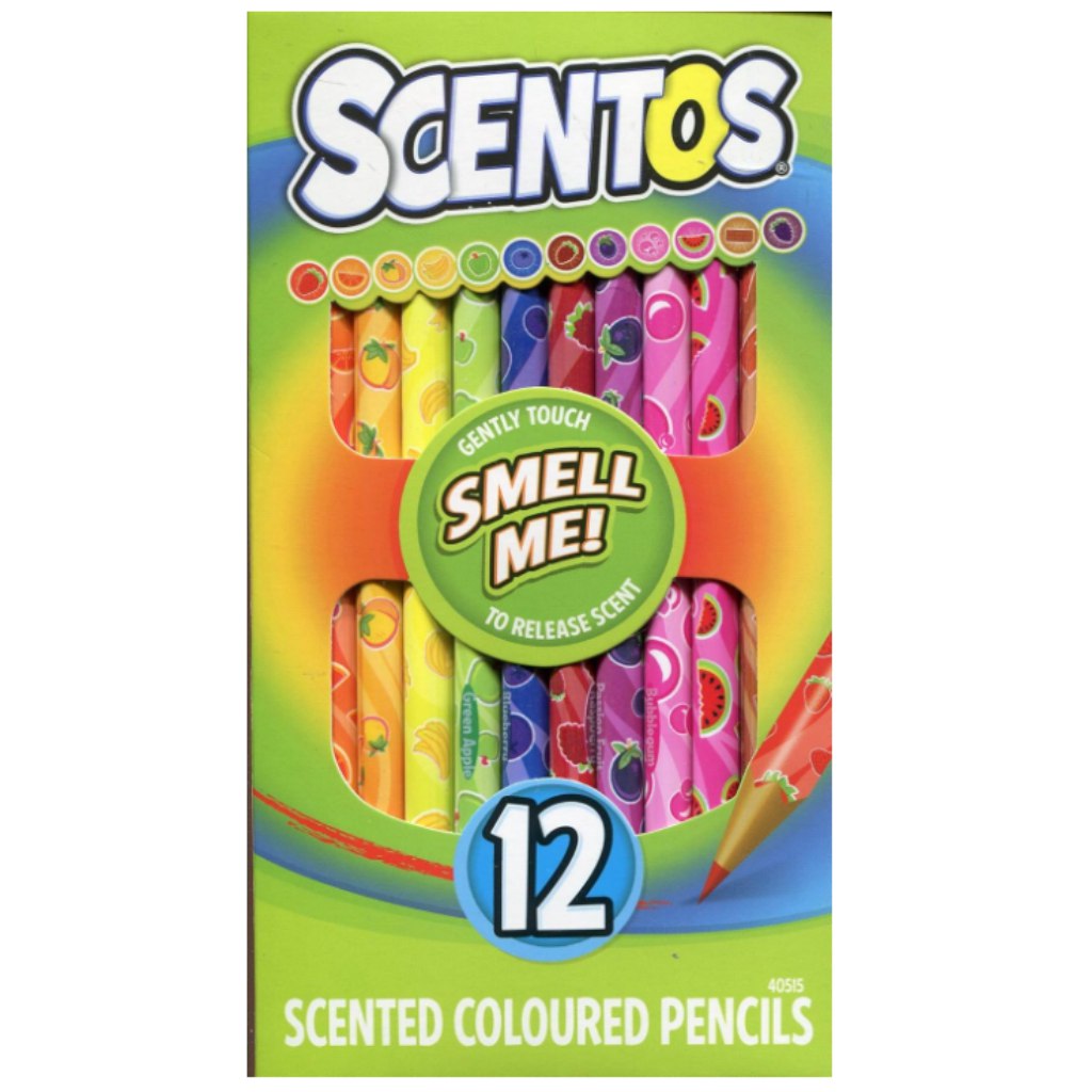 Scentos ароматни 12бр. цветни моливи изображение 1
