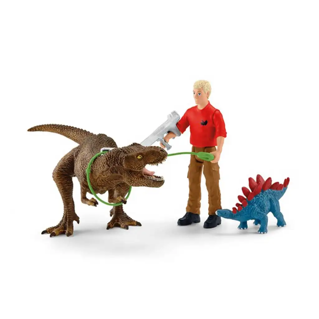 Schleich: Атака на Тиранозавър Рекс (41465) изображение 2