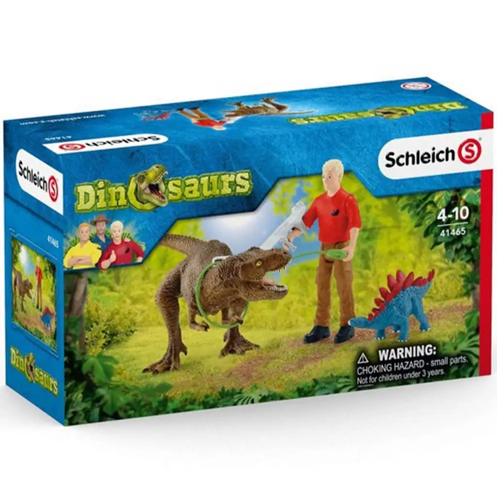 Schleich: Атака на Тиранозавър Рекс (41465) изображение 1