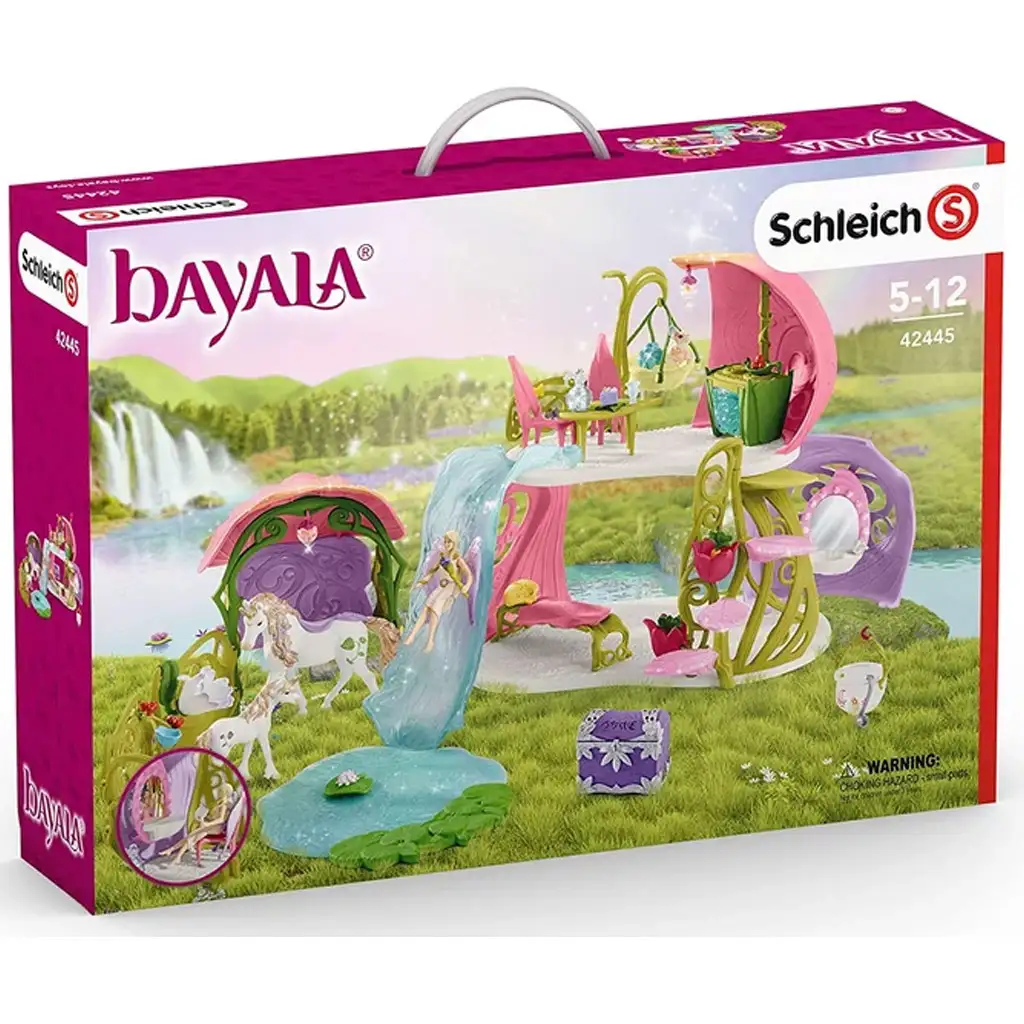 Schleich: Bayala - Блестяща цветна къща с еднорози, конюшня и езеро (42455) изображение 1