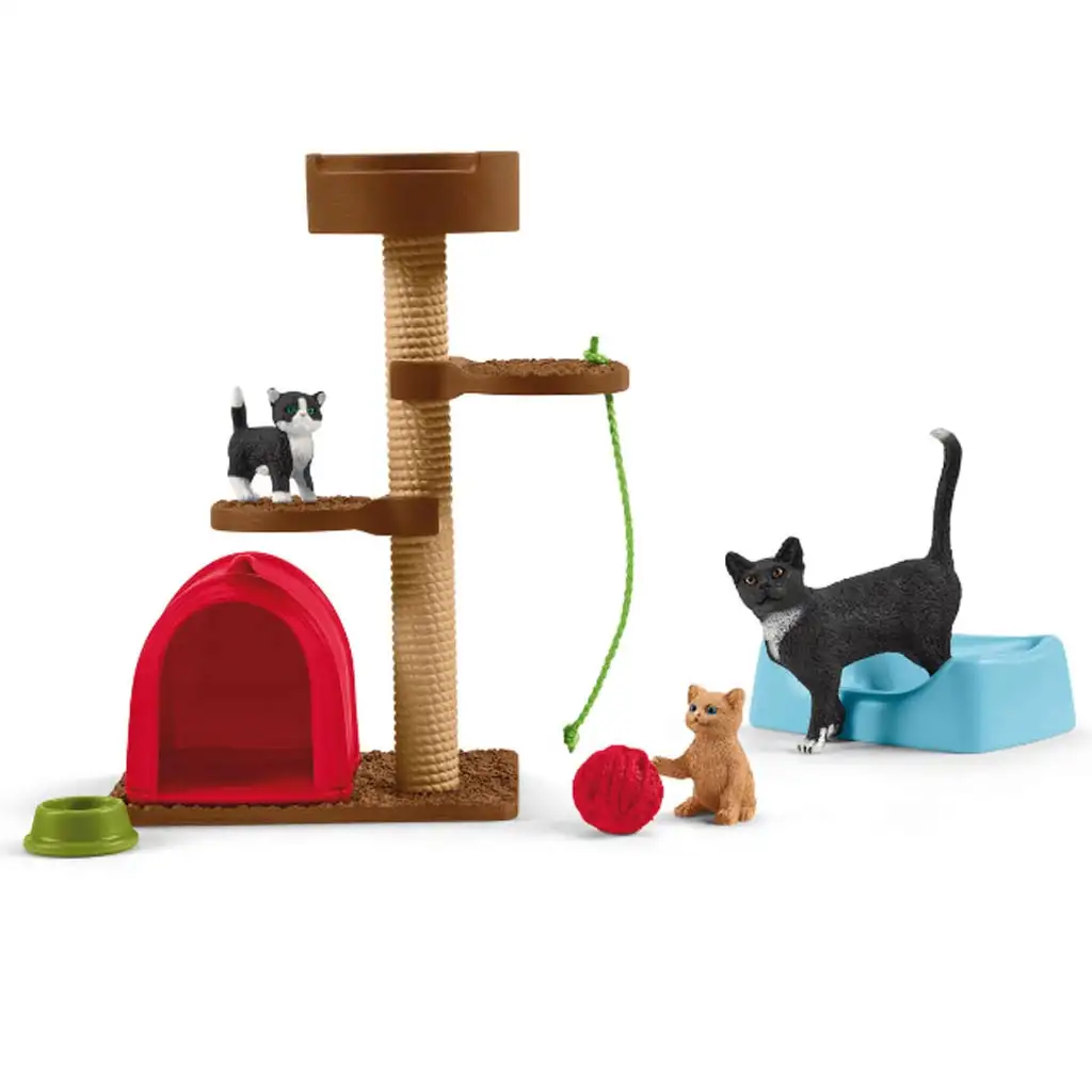 Schleich: Farm World - Игрално изживяване за сладки котенца комплект (42501) изображение 2