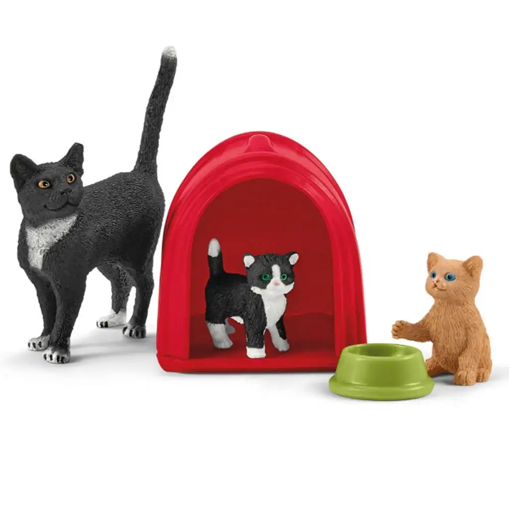 Schleich: Farm World - Игрално изживяване за сладки котенца комплект (42501) изображение 3
