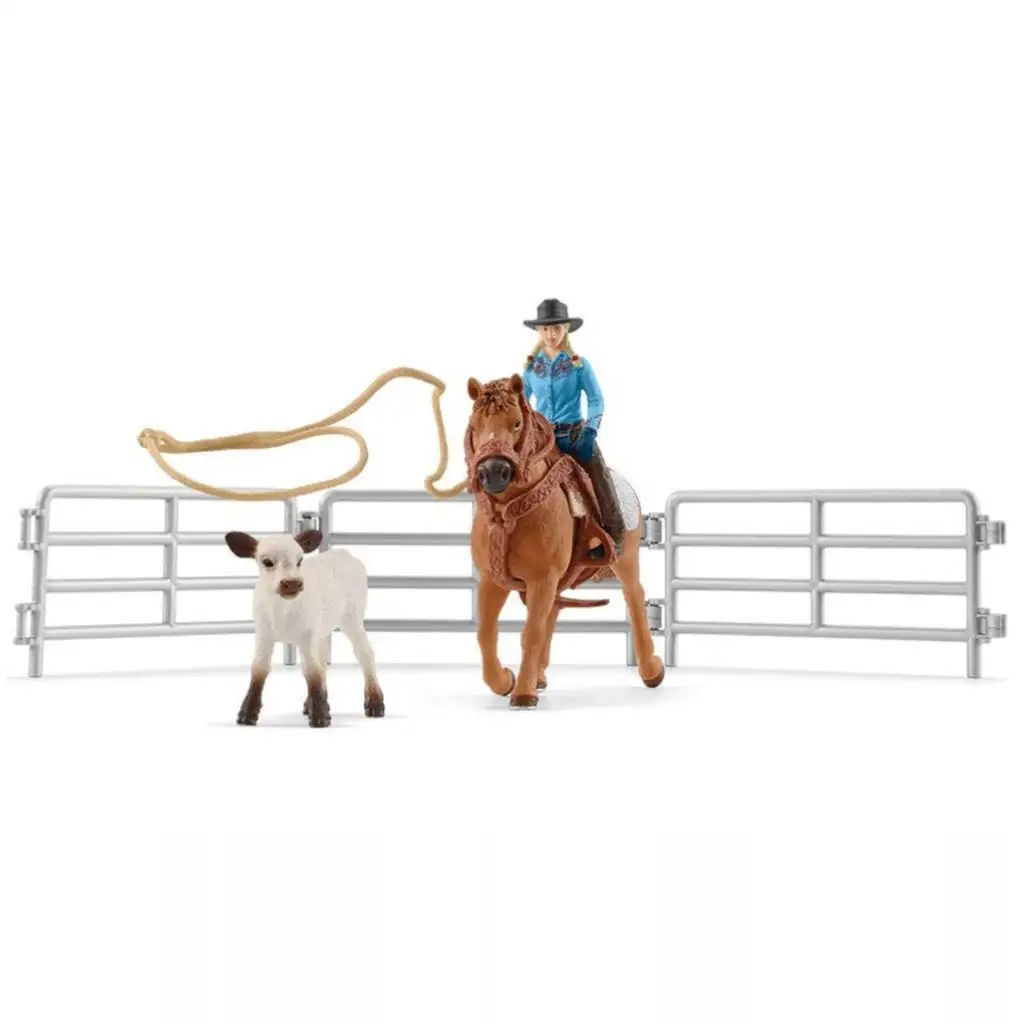Schleich: Farm World - Конкурс за ласо с каубойка комплект за игра (42577) изображение 2