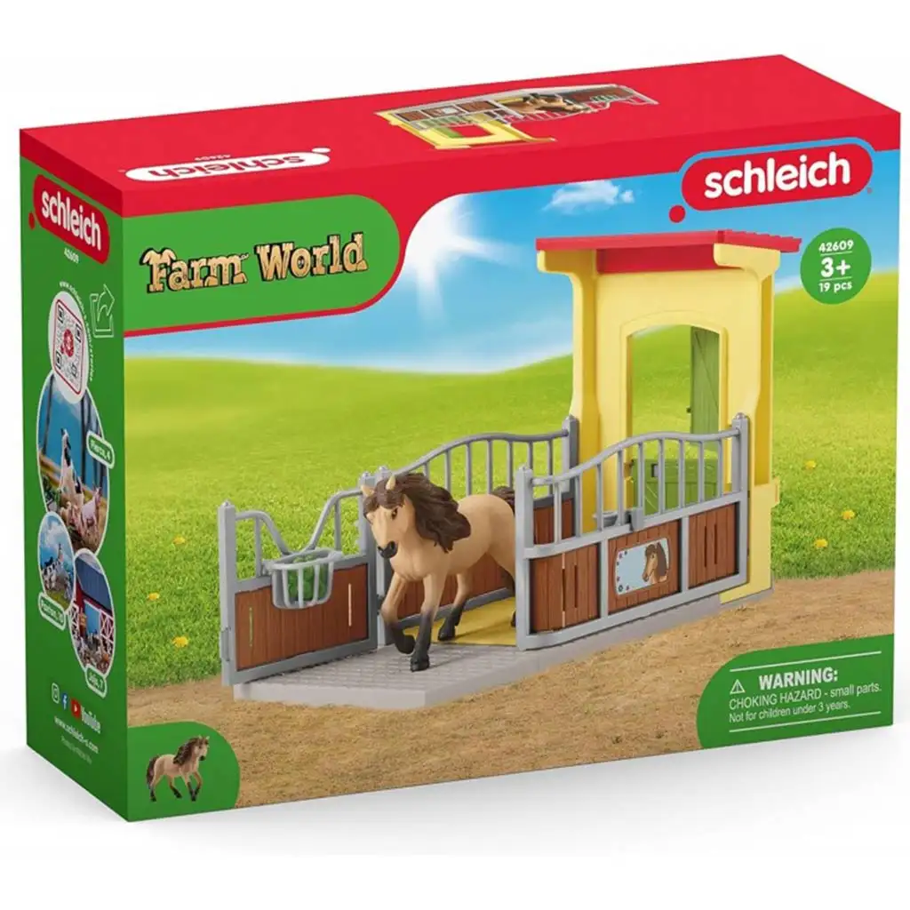 Schleich: Farm World - Кутия за пони Исландски пони жребец комплект (42609) изображение 1