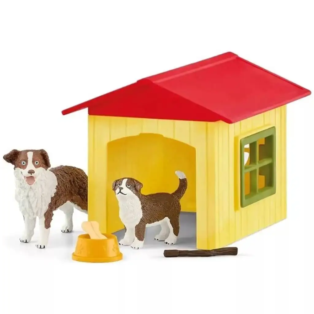 Schleich: Farm World - Приятелска кучешка къща комплект (42573) изображение 2