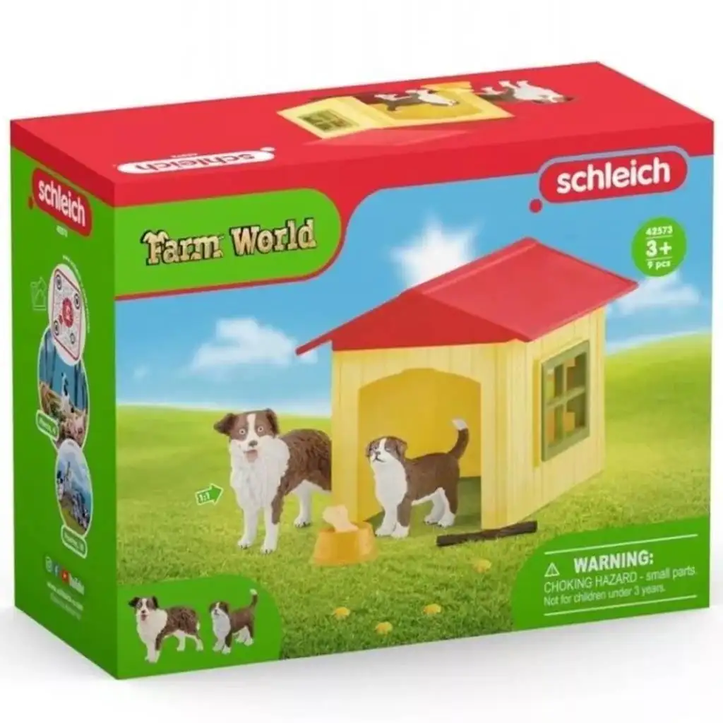 Schleich: Farm World - Приятелска кучешка къща комплект (42573) изображение 1