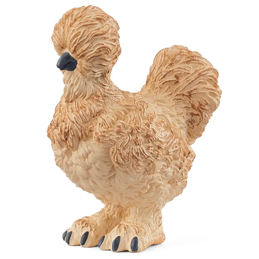 Schleich: Фигура на копринена кокошка (14891) изображение 1