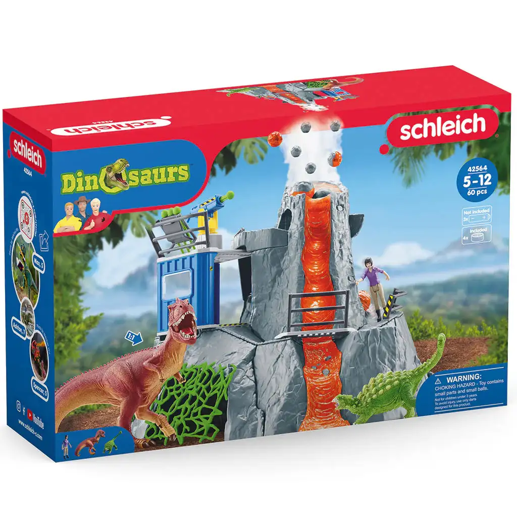 Schleich: Голямото вулканично приключение с динозаври (42564) изображение 1