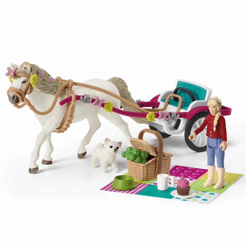 Schleich: Horse Club - Игрална комплектация за конен шоу с пикник (42467) изображение 2