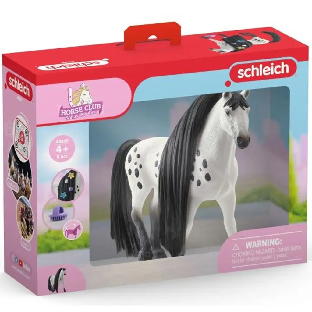 Schleich Horse Club: Красотите на Софи - Фигура на жребец Knabstrupper с четима грива (42622) изображение 1