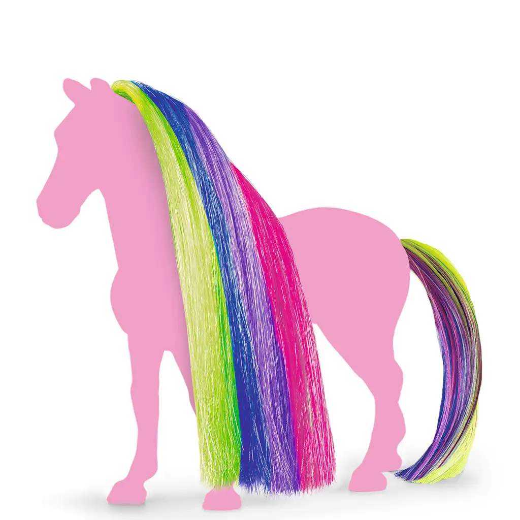 Schleich Horse Club: Красотите на София - Комплект за допълнение с дъгови цветове на грива и опашка (42654) изображение 2