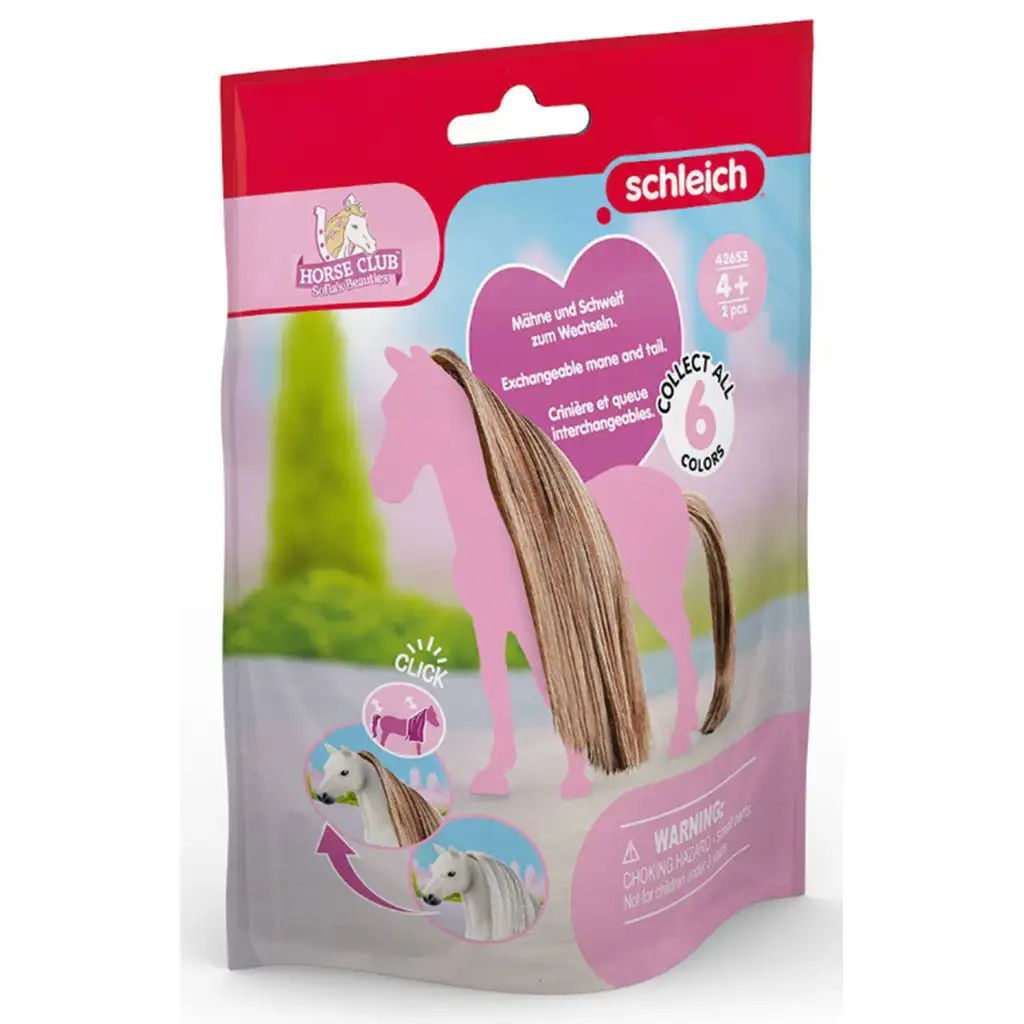 Schleich Horse Club: Красотите на София - Комплект за златистокафяви грива и опашка (42653) изображение 1