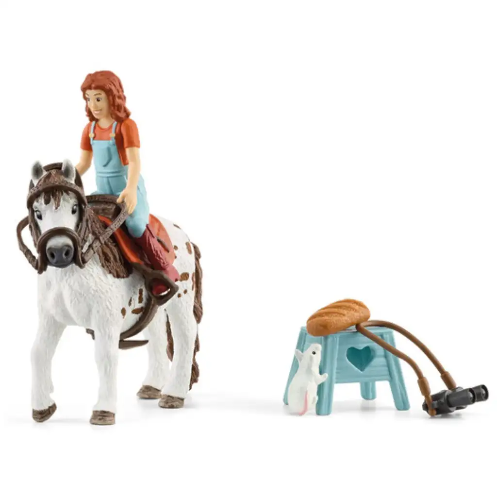 Schleich: Horse Club - Миа и Споти комплект с фигурка на кон (42518) изображение 2