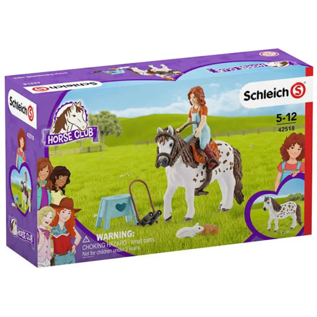 Schleich: Horse Club - Миа и Споти комплект с фигурка на кон (42518) изображение 1