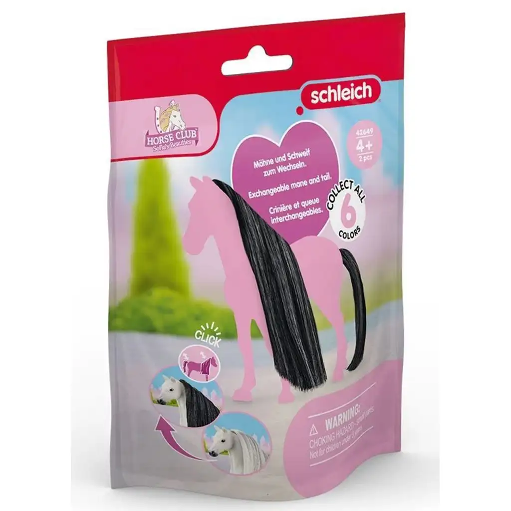 Schleich Horse Club: Sofia's Beauties - Черна грива и опашка комплект за аксесоари (42649) изображение 1