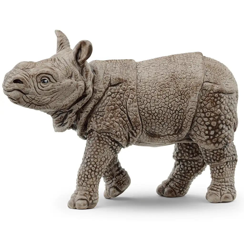 Schleich: Индийски носорог бебе фигура (14860) изображение 1