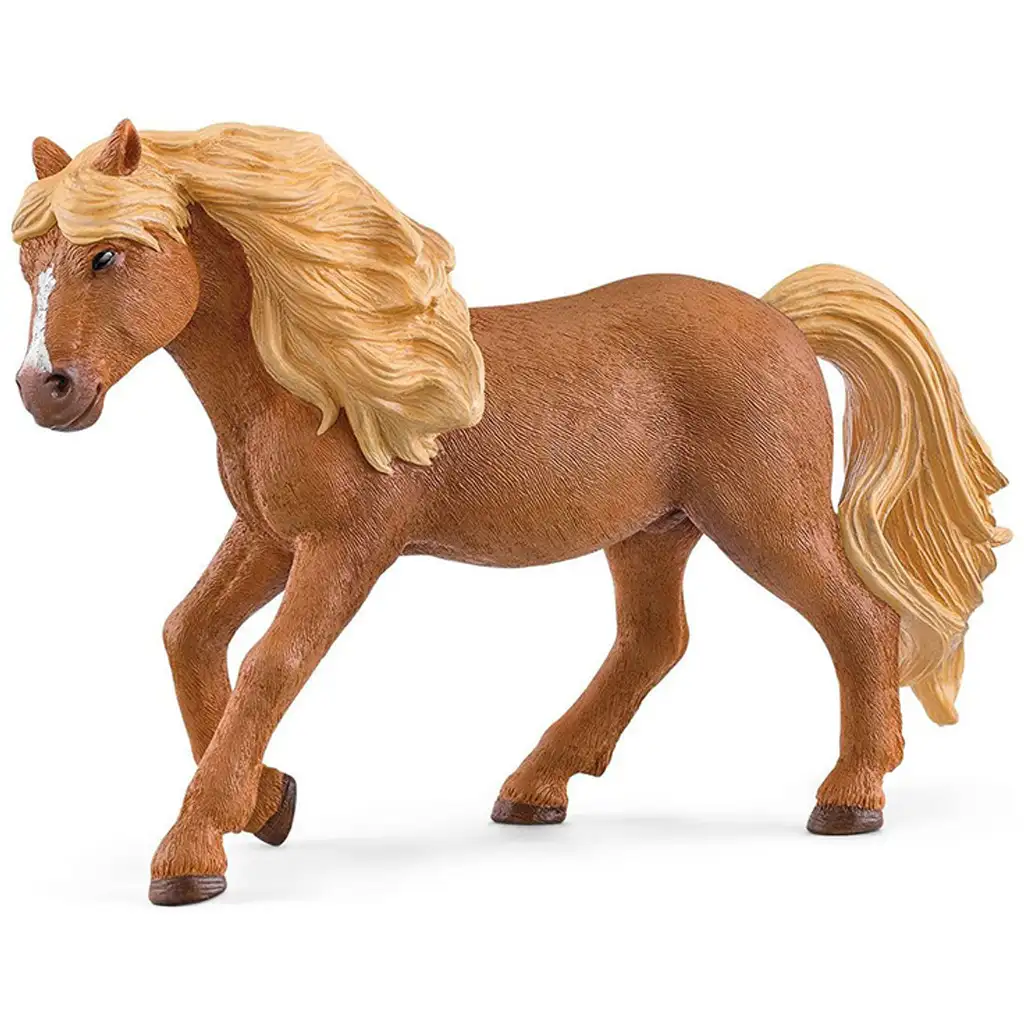 Schleich: Исландски пони мъжки кон фигура (13943) изображение 1