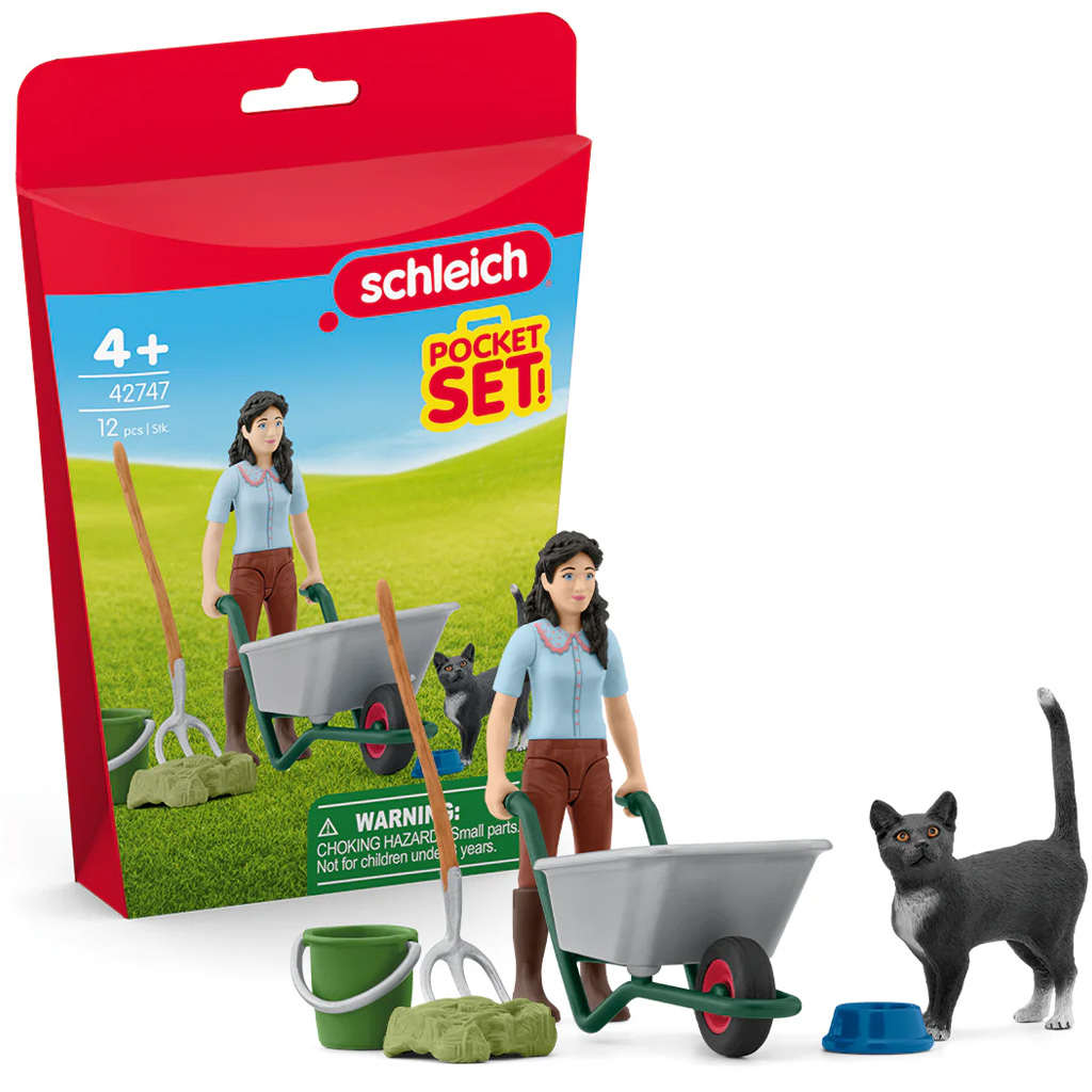 Schleich: Комплект за грижа с коте (42747) изображение 1
