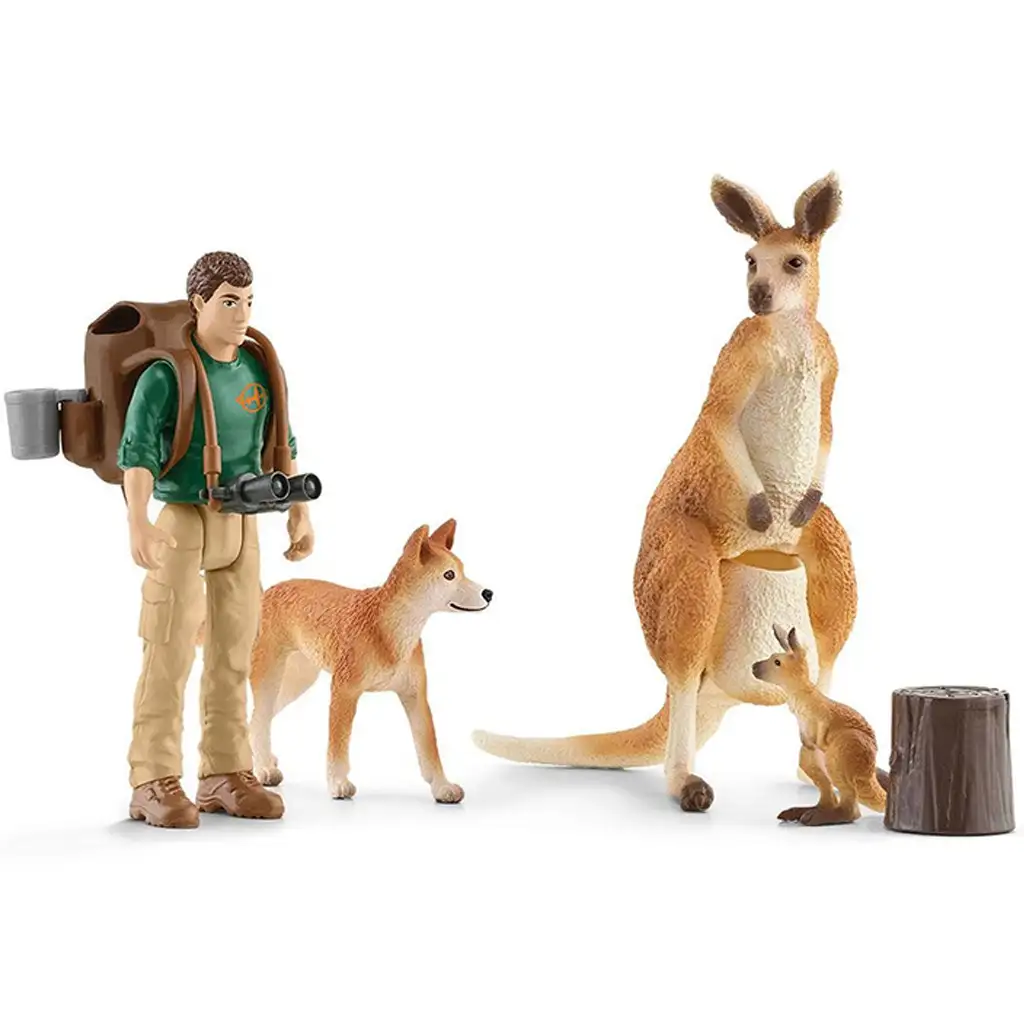 Schleich: Wild Life - Комплект фигури с кенгуру приключение (42550) изображение 2