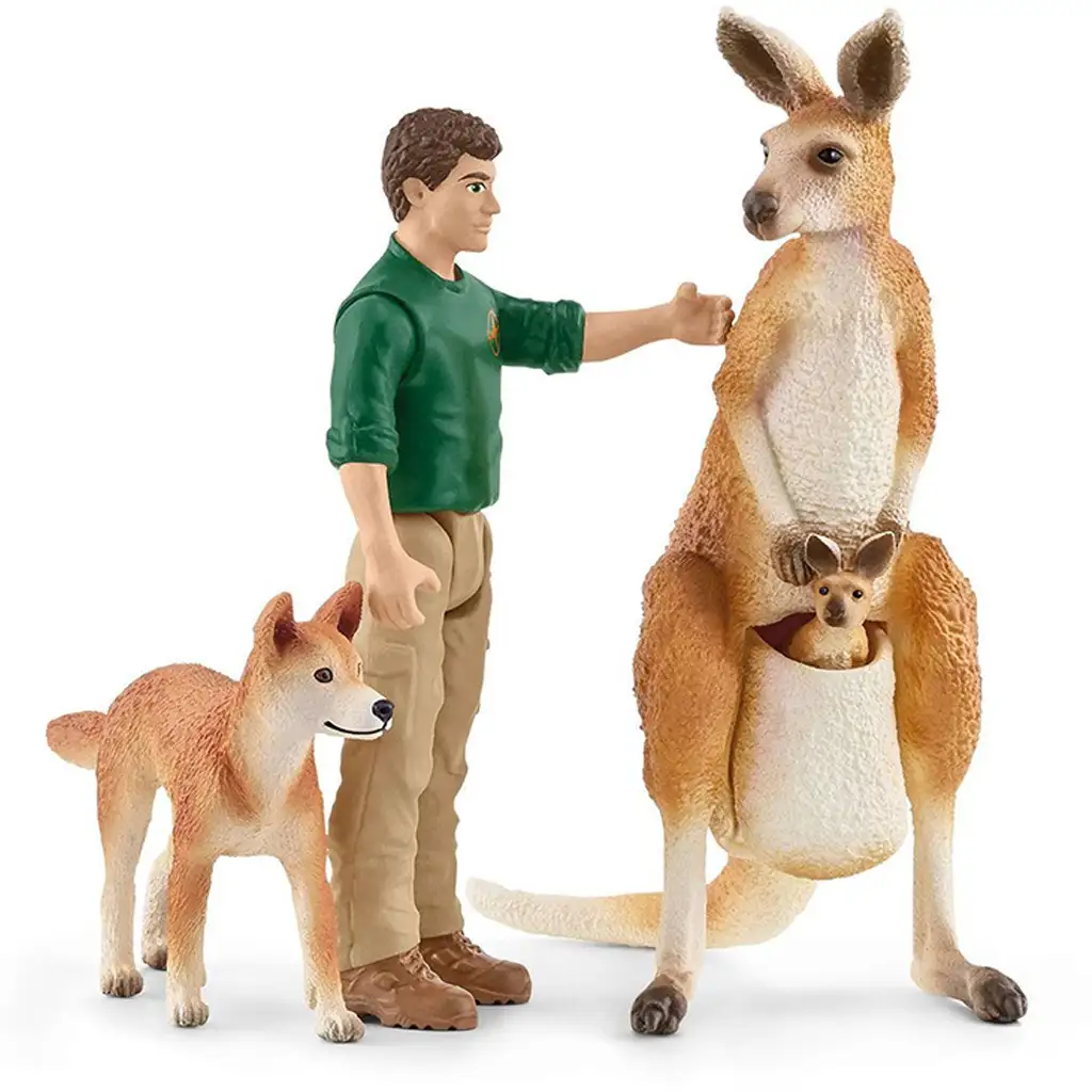 Schleich: Wild Life - Комплект фигури с кенгуру приключение (42550) изображение 3