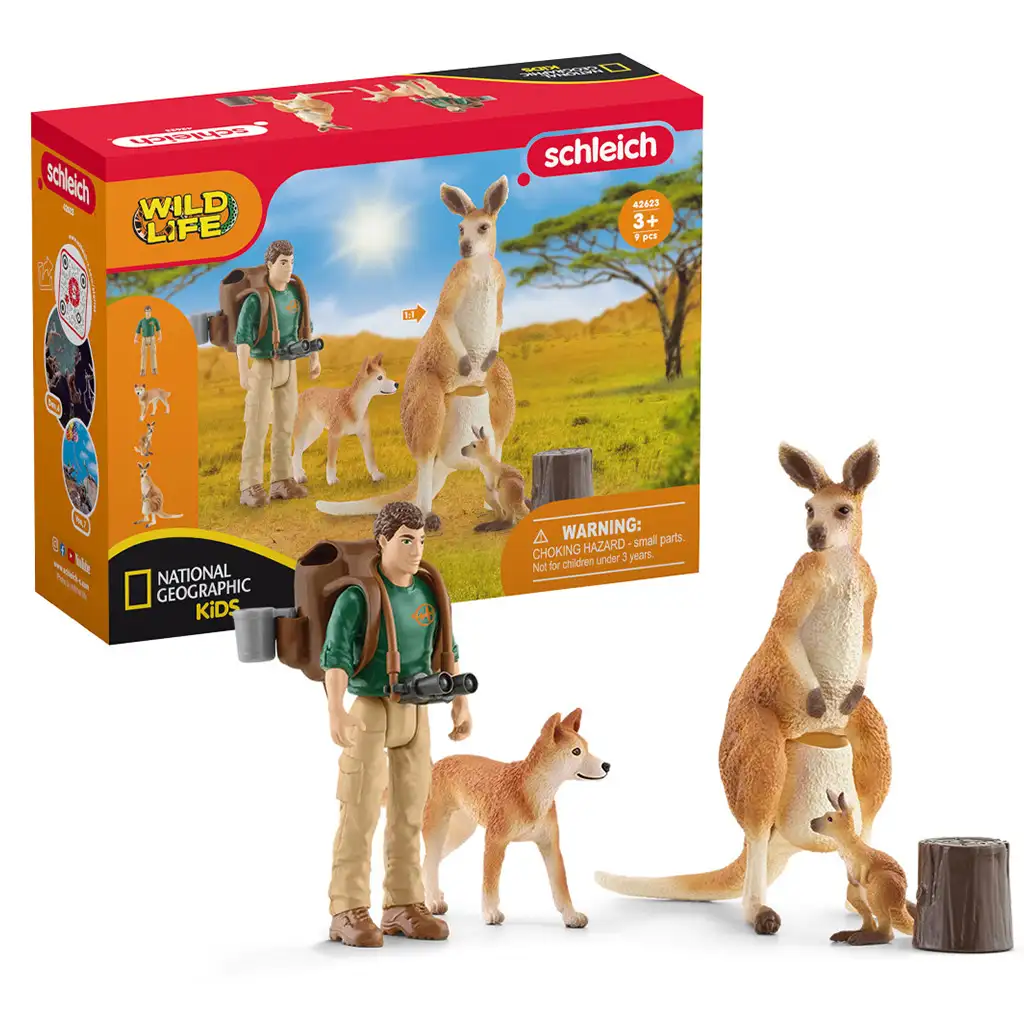Schleich: Wild Life - Комплект фигури с кенгуру приключение (42550) изображение 1