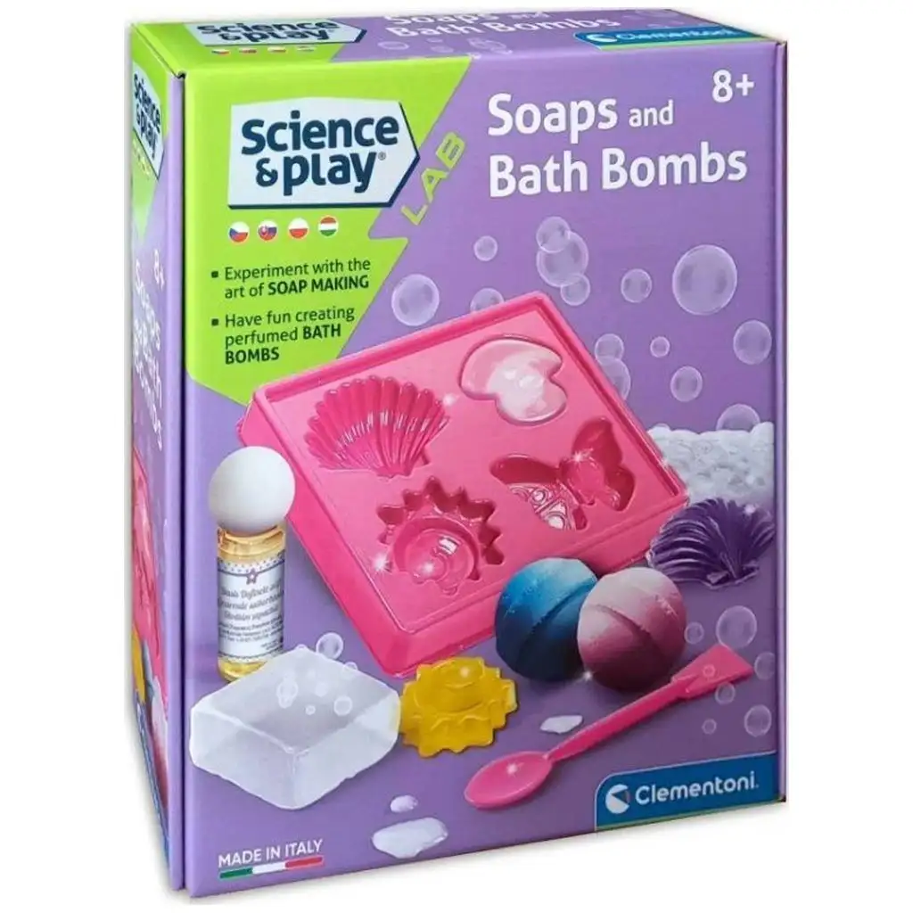 Science&Play: Комплект за производство на сапун и бомби за баня - Clementoni изображение 1